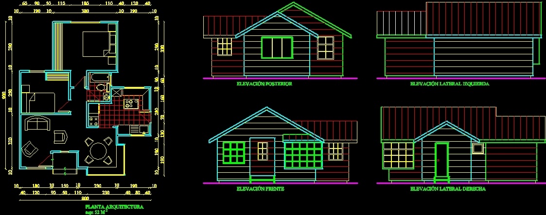  Small  House  DWG Block for AutoCAD  Designs  CAD 