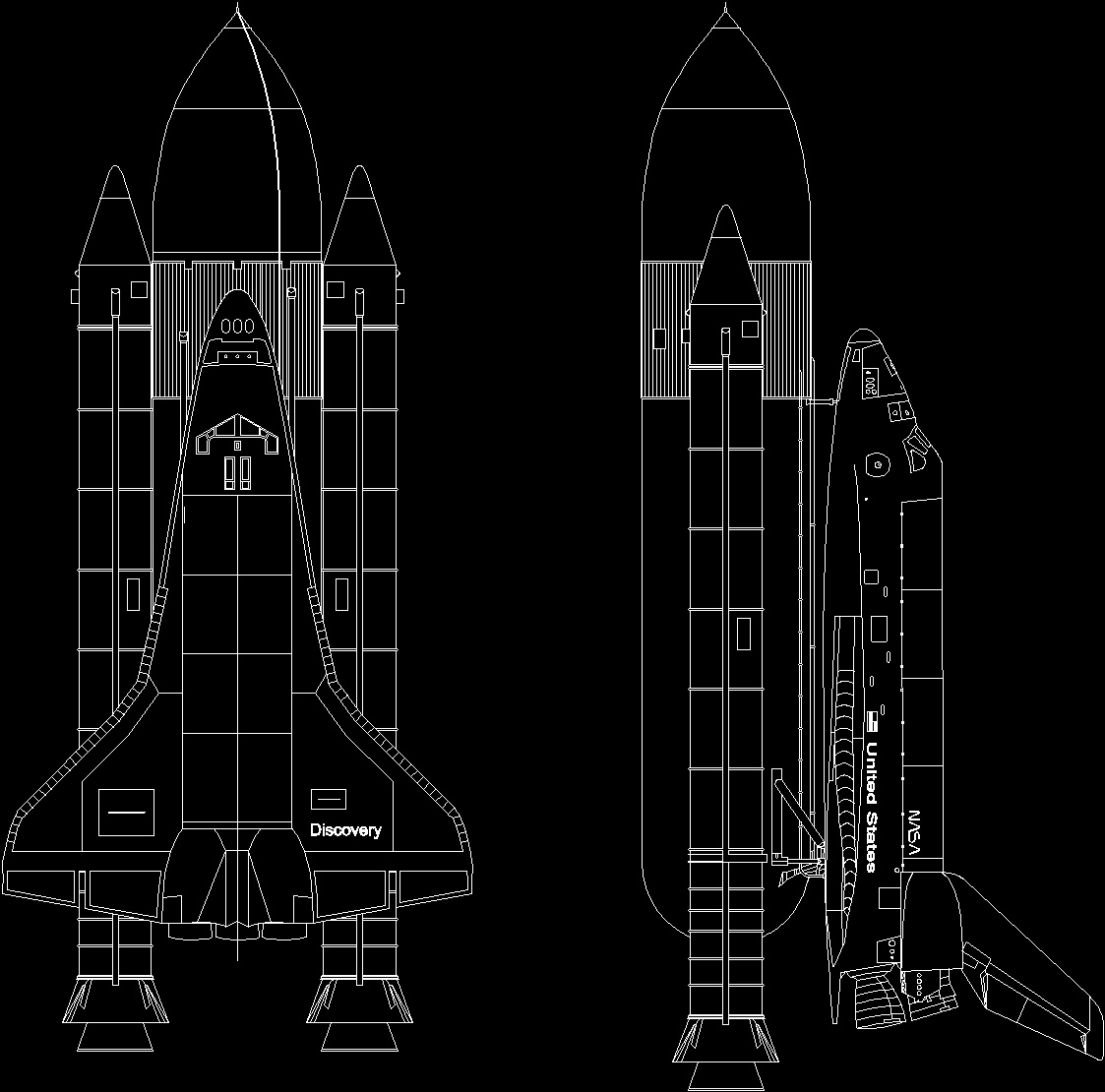 Space Shuttle Dwg Plan For Autocad Designs Cad