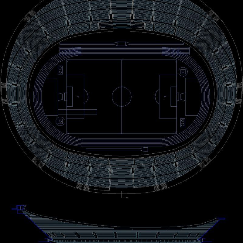 Stadium Classic Dwg Block For Autocad • Designs Cad