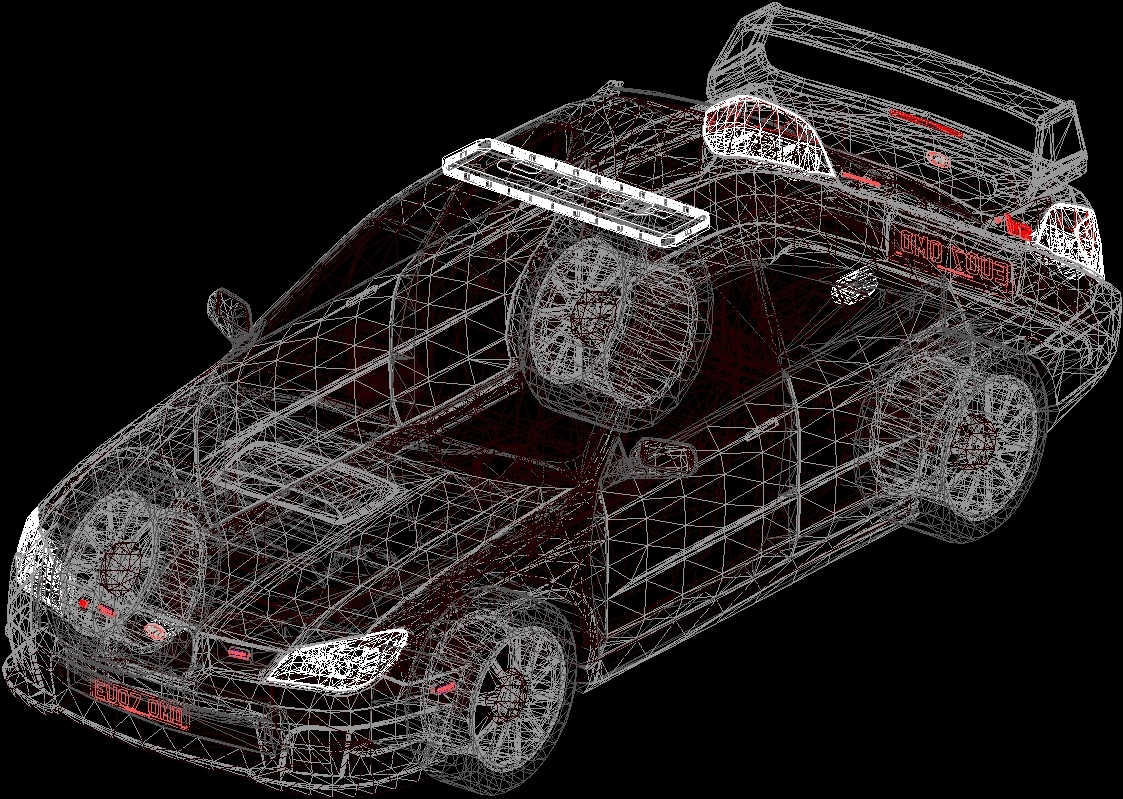 Subaru Impreza Polocia 3d Car 3d Dwg Model For Autocad • Designs Cad