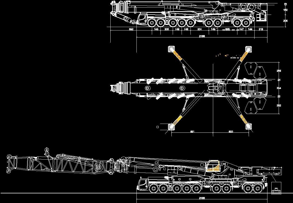 Telescopic Crane DWG Block for AutoCAD • Designs CAD