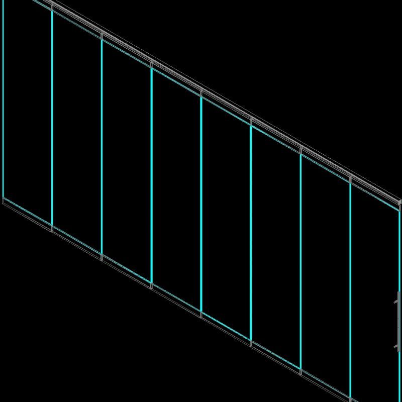 Tempered Glass Doors 3D DWG Model for AutoCAD • Designs CAD