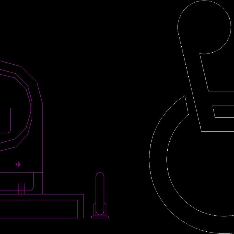 Toilet For Disabled Persons DWG Block for AutoCAD • Designs CAD