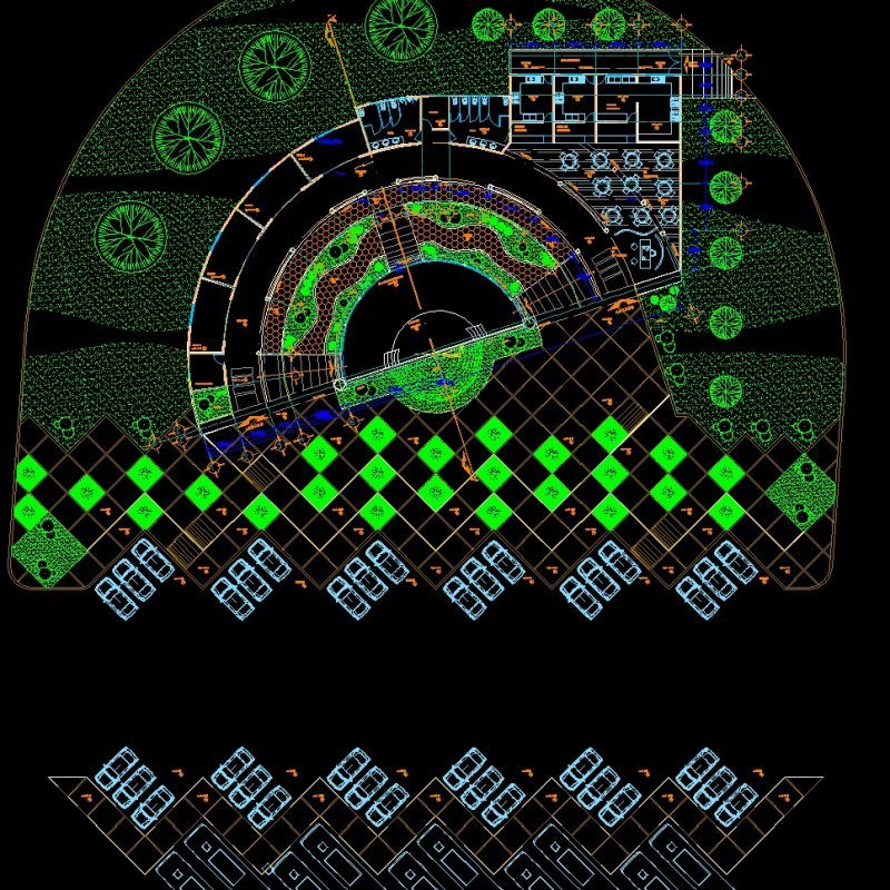 Tourist Station Dwg Section For Autocad • Designs Cad