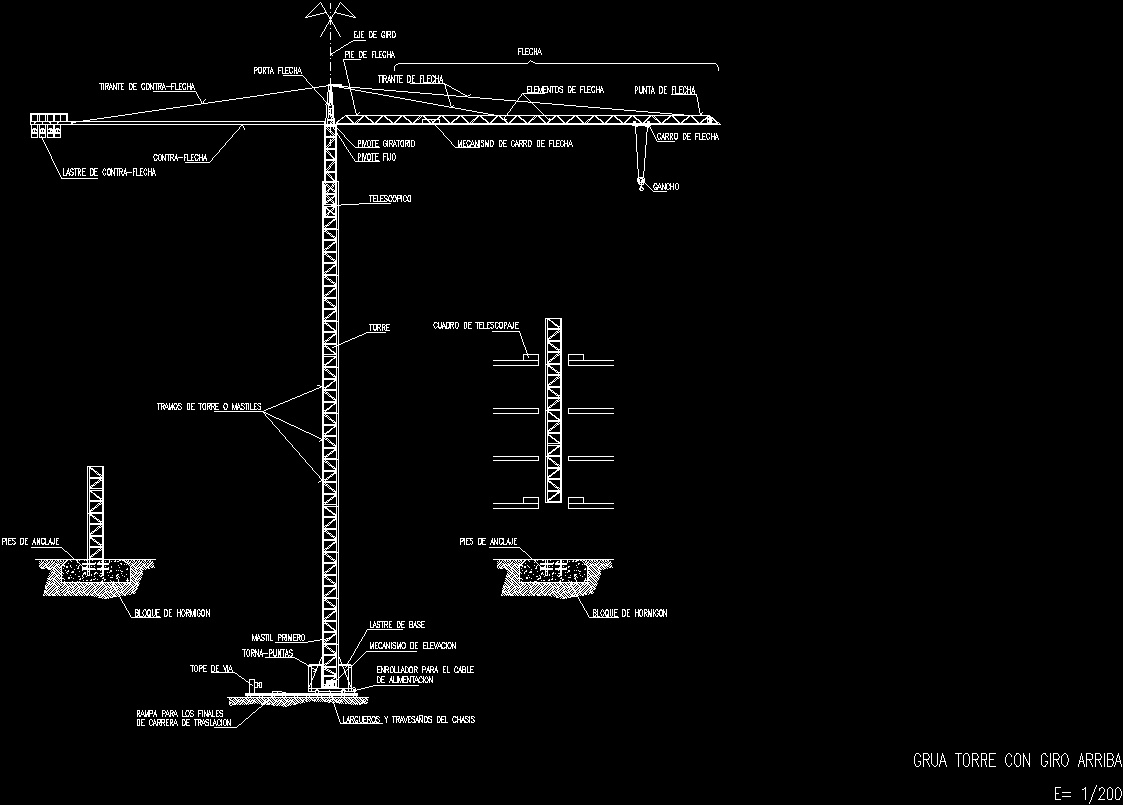 d shackle cad block 3D DWG CAD Model Tower for Designs AutoCAD Crane â€¢