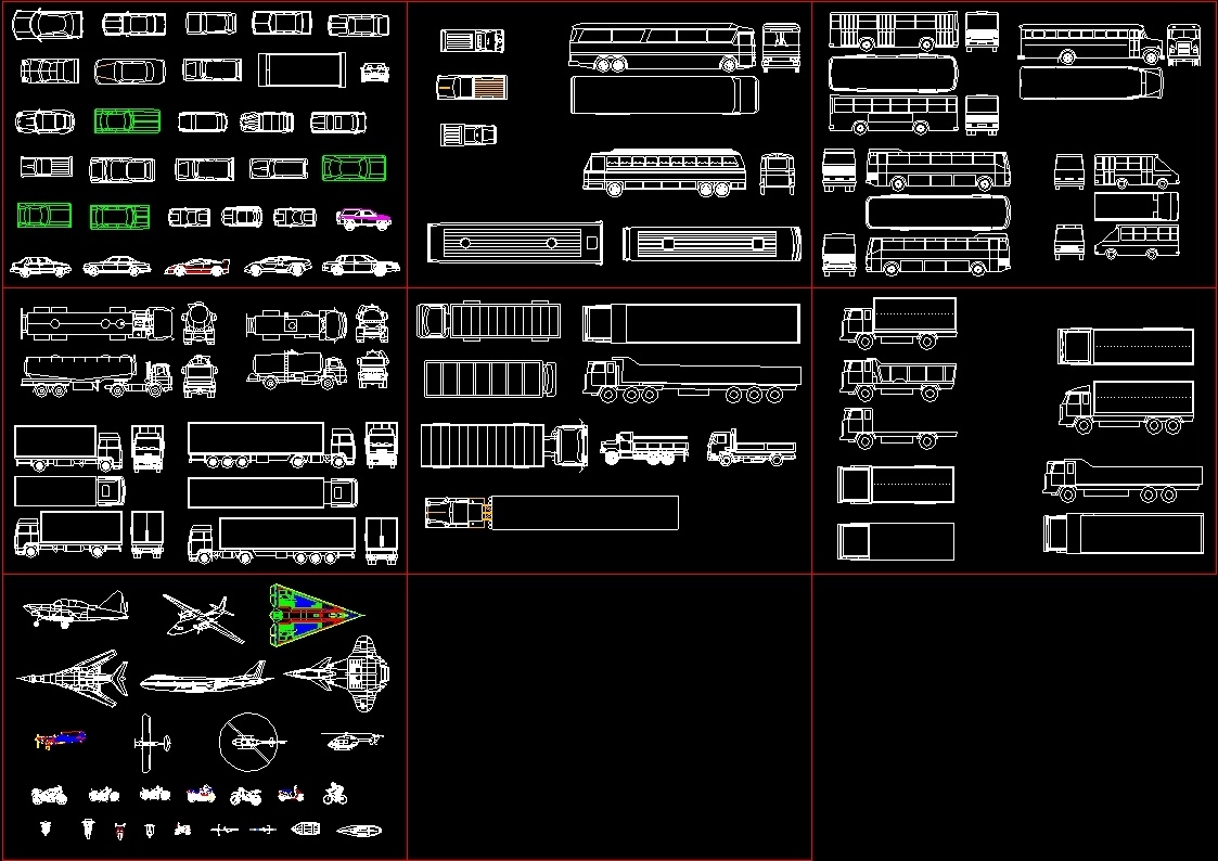 truck cad block download