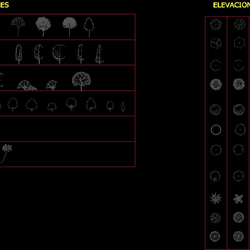 Tree Blocks DWG Block for AutoCAD • Designs CAD