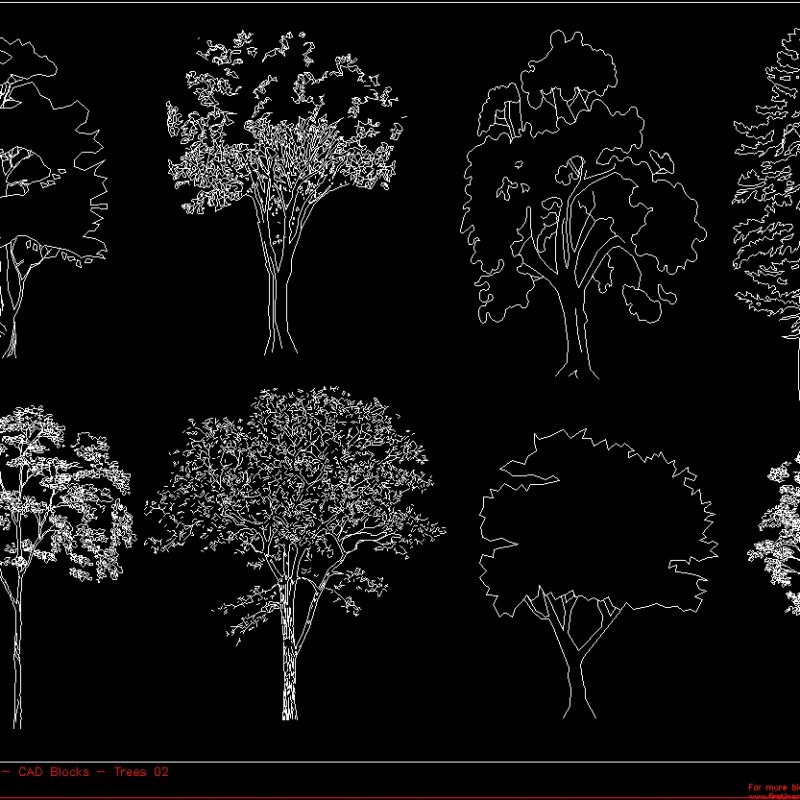 Trees 2D DWG Block for AutoCAD • Designs CAD