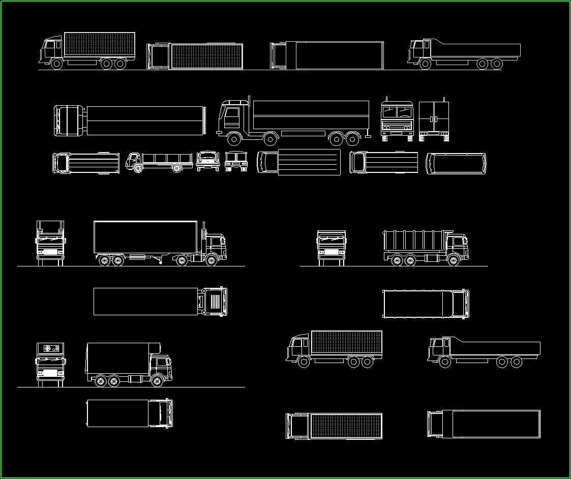 Truck DWG  Plan  for AutoCAD  Designs CAD