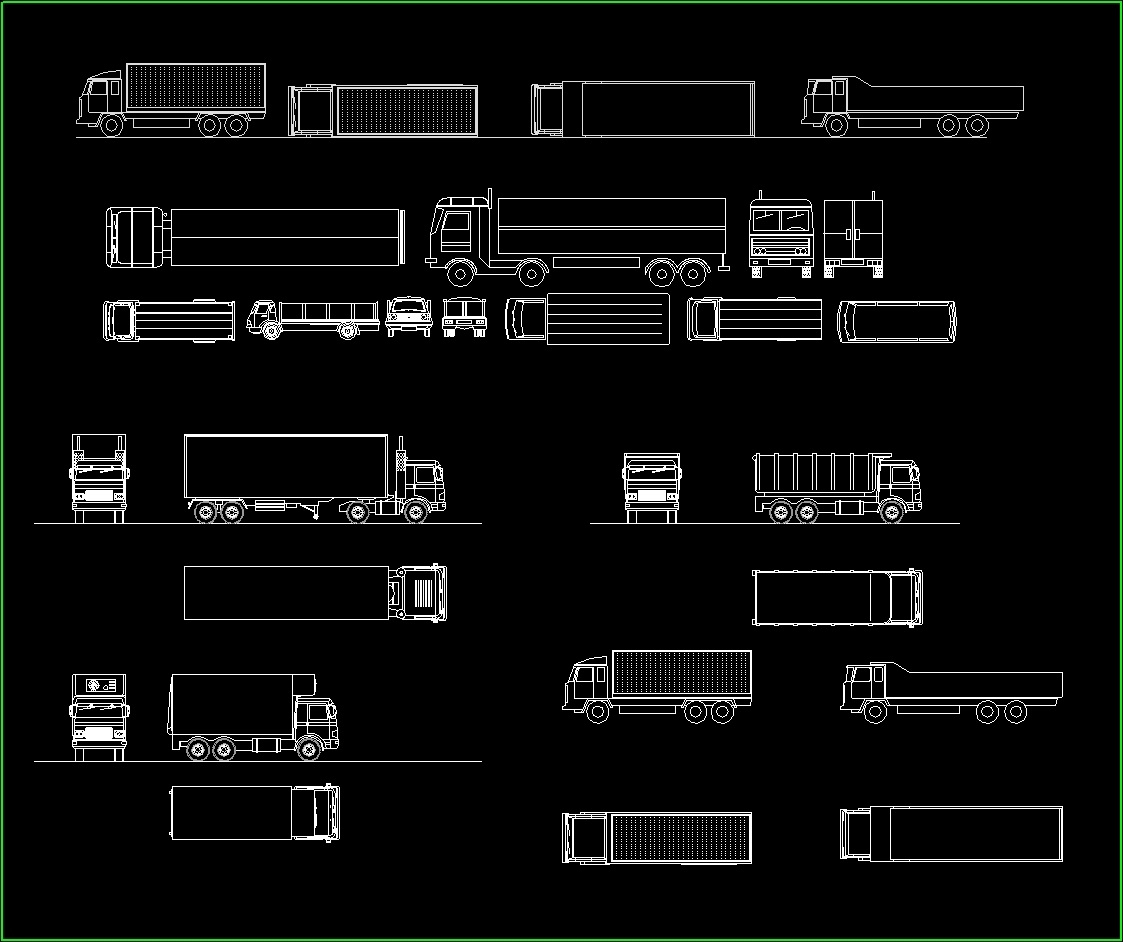 Trucks 2D DWG Block For AutoCAD Designs CAD Trucks 2D DWG Block For AutoCAD Designs CAD