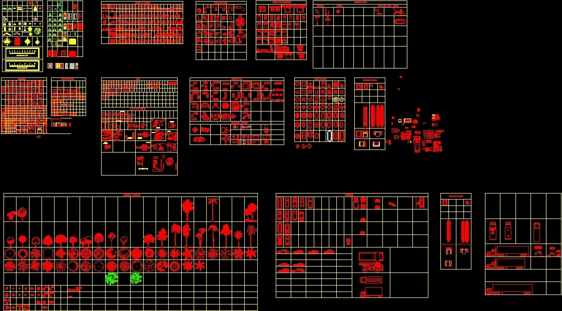 Various Blocks DWG Block for AutoCAD • Designs CAD