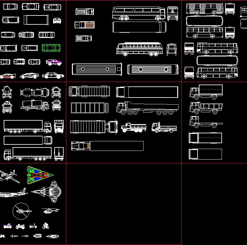 Vehicles DWG Block for AutoCAD • Designs CAD