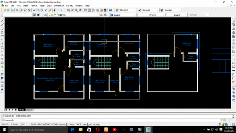Duplex house plan