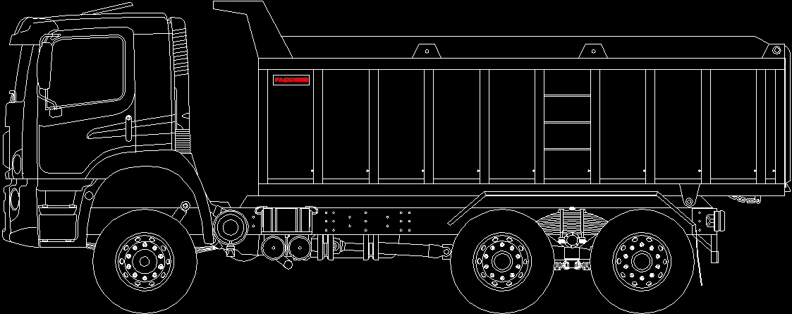 Volkswagen Dump Truck DWG Block for AutoCAD • Designs CAD