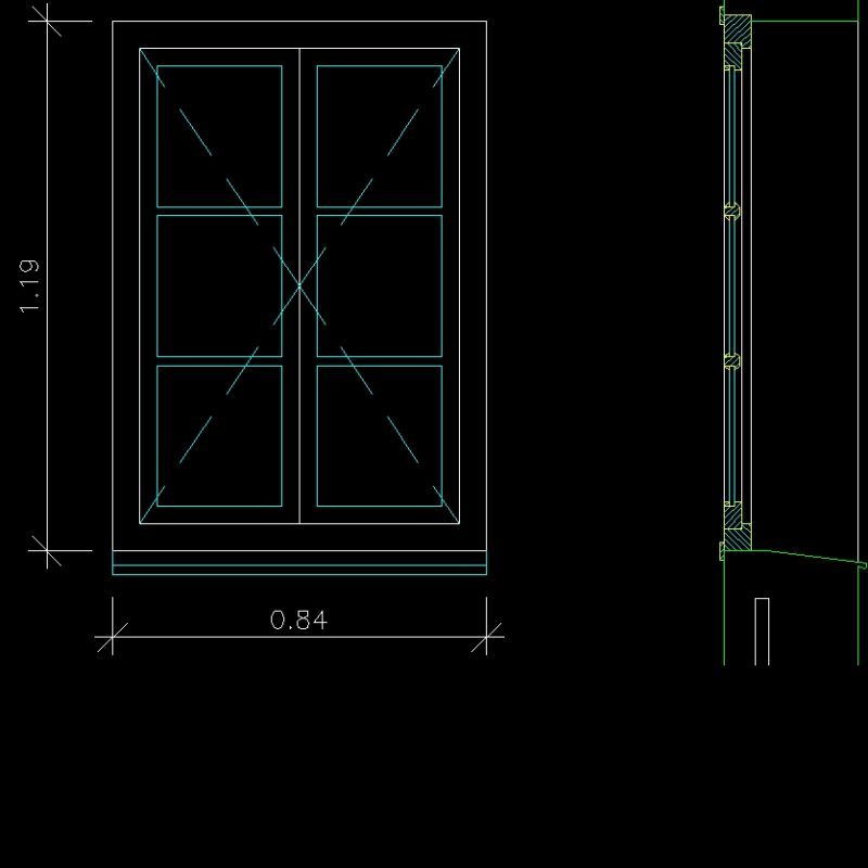 Window Dwg Plan For Autocad Designs Cad