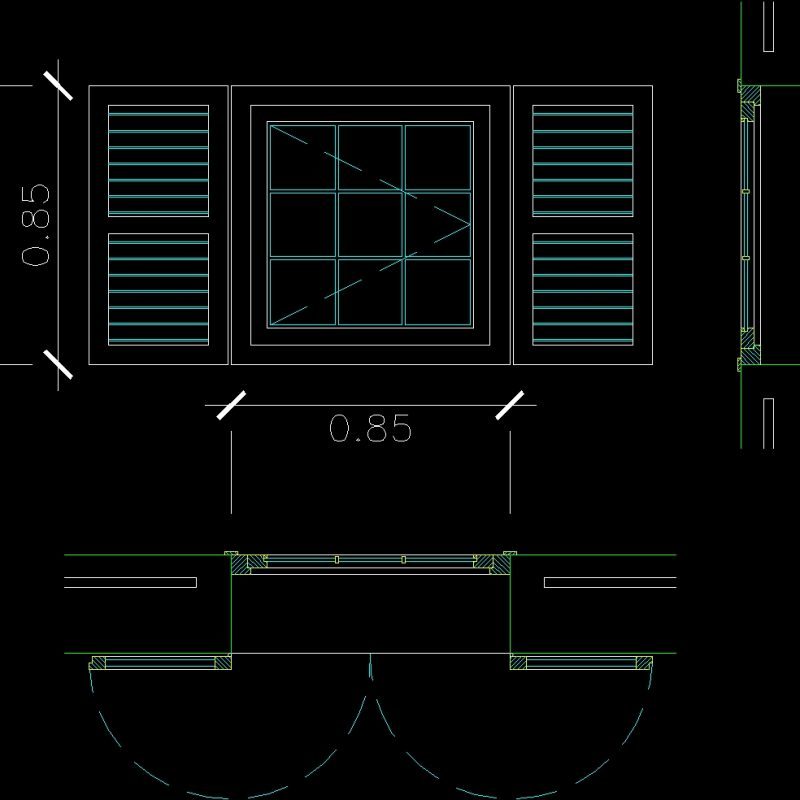 Window DWG Plan for AutoCAD • Designs CAD