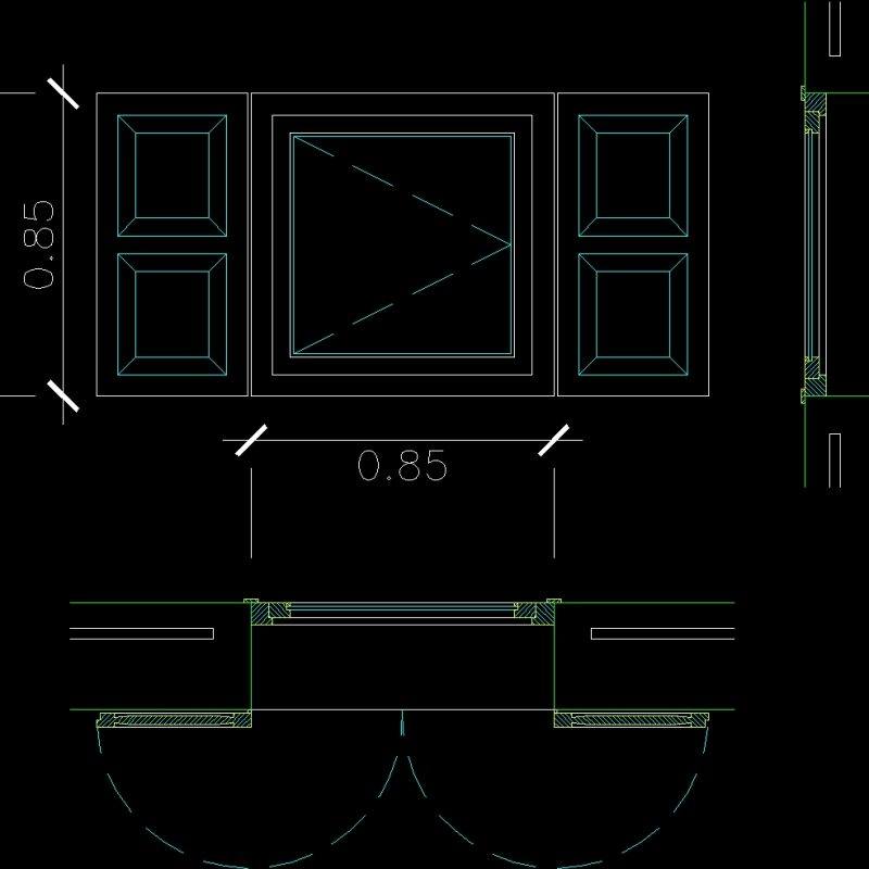 Window DWG Plan for AutoCAD • Designs CAD