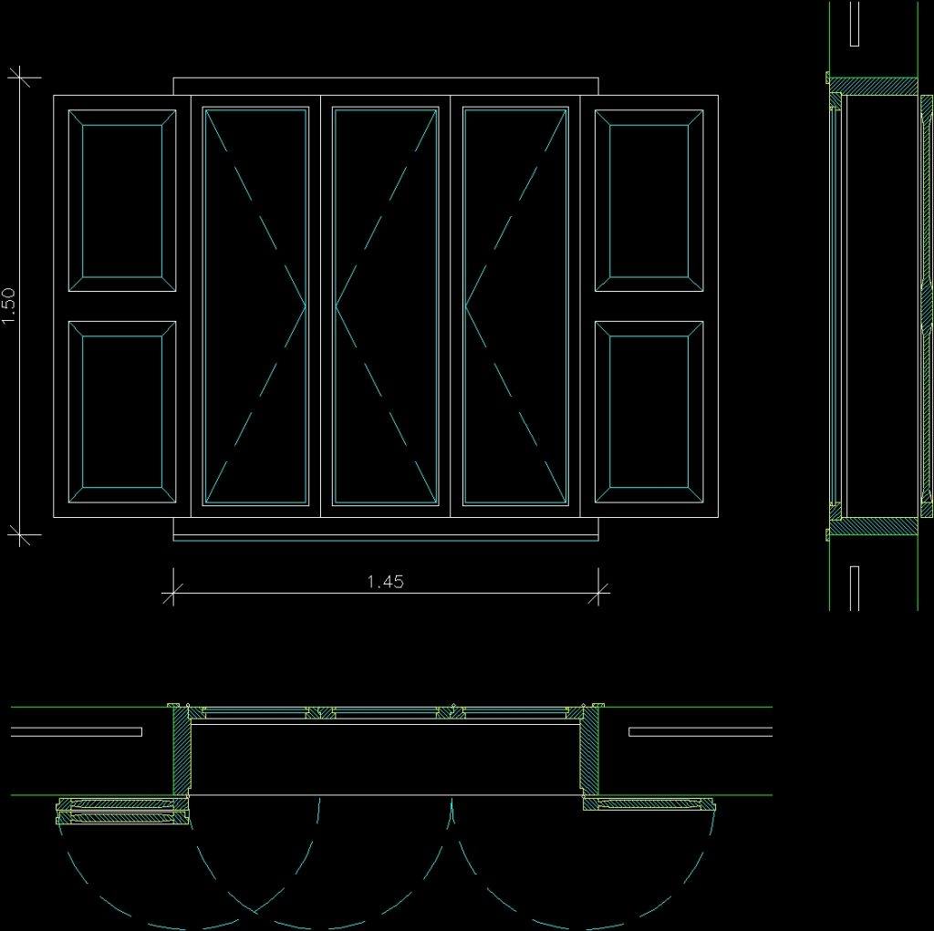 Window DWG Plan for AutoCAD • Designs CAD