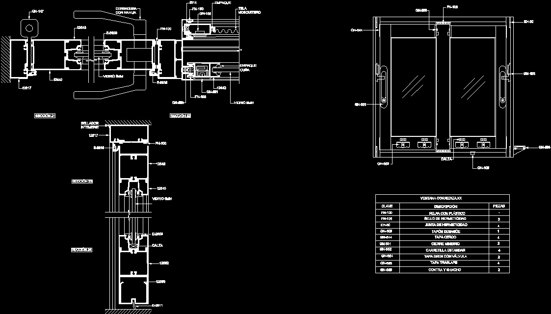 Окна пвх чертежи dwg