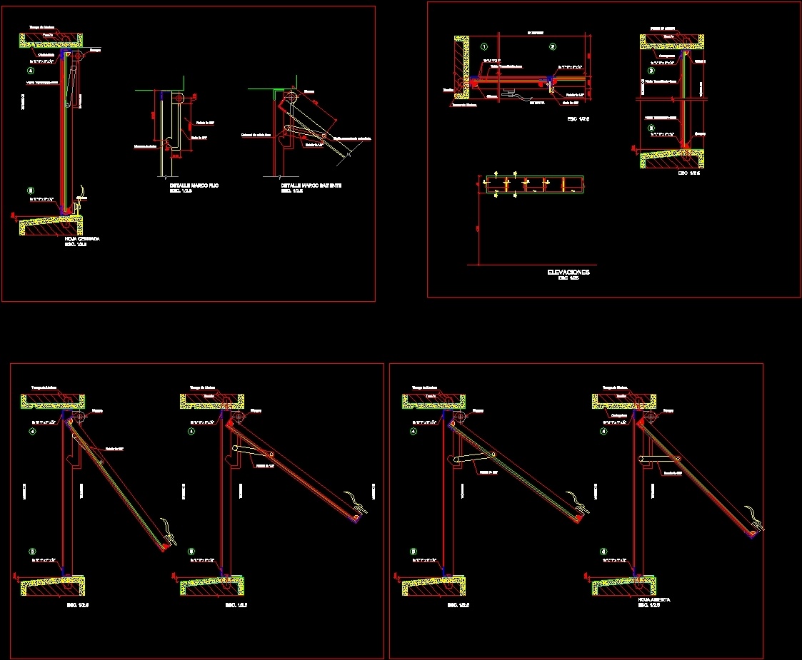  Windows  DWG Detail for AutoCAD   Designs CAD