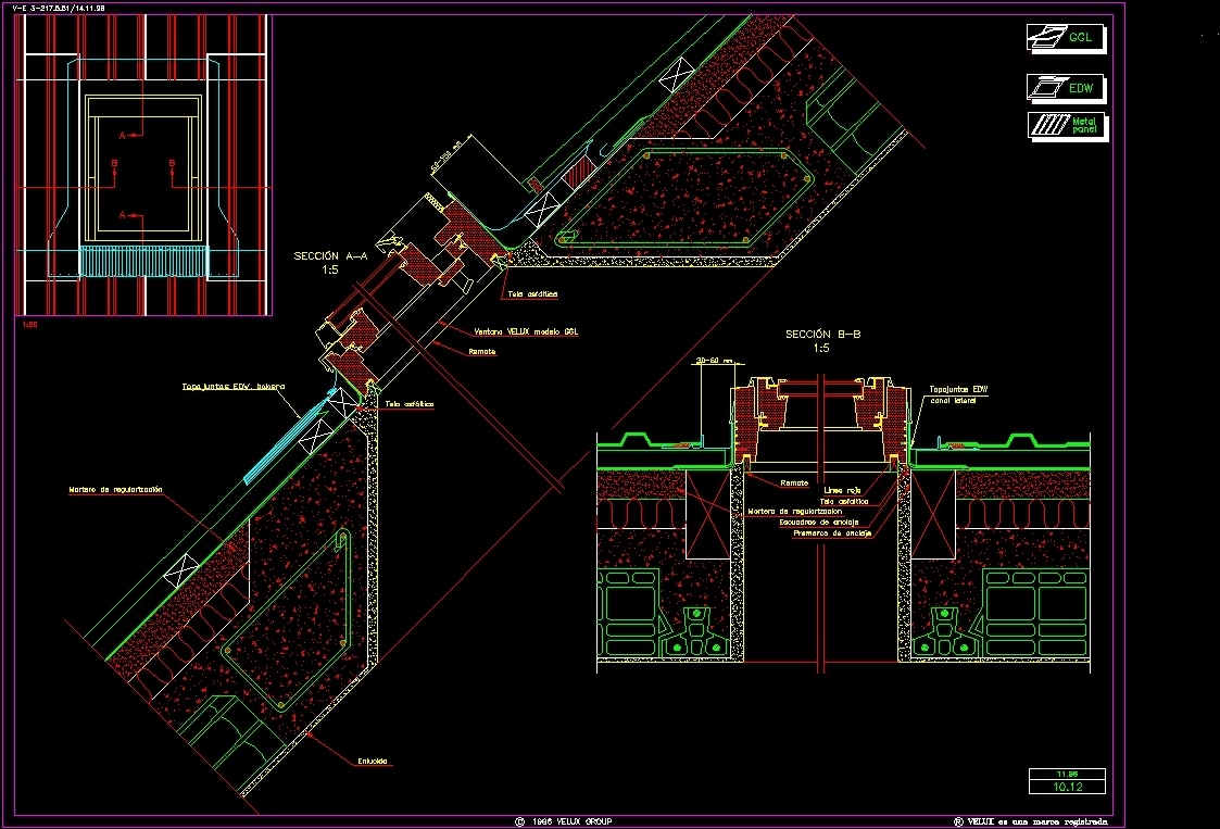 Windows On Inclined Roofs 1012 DWG Block for AutoCAD • Designs CAD