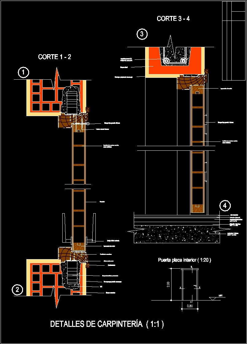 Wood Door  Details DWG  Detail for AutoCAD  Designs  CAD