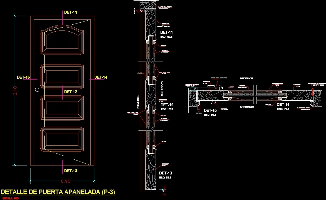 Door Aluminium Dwg Autocad Dwg Mdf Door Wooden Door Timber Door