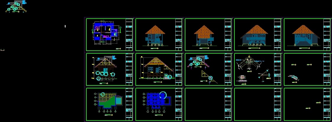 Wooden House DWG Section For AutoCAD • Designs CAD