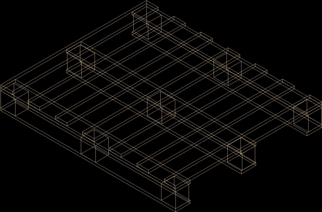 pallet rack dwg autocad drawing