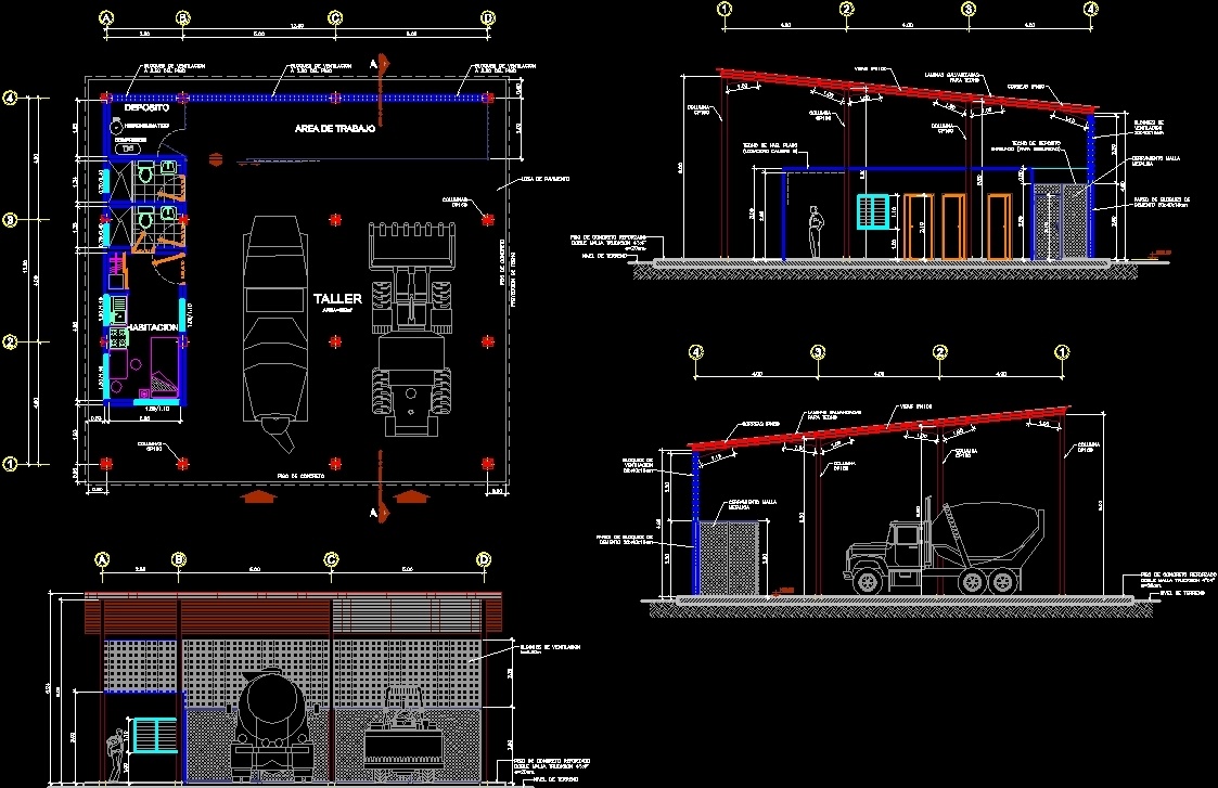 For Heavy Equipment Maintenance DWG Full Project for AutoCAD