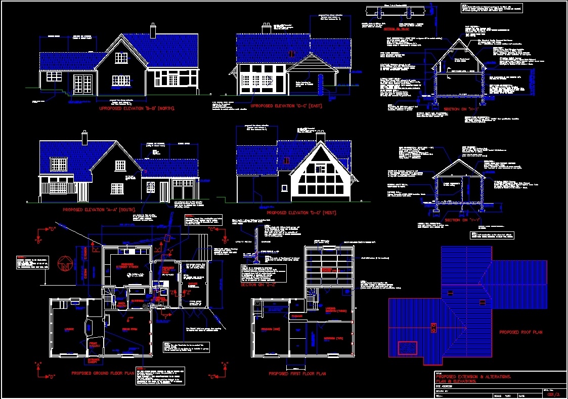 american-type-house-dwg-elevation-for-autocad-designs-cad