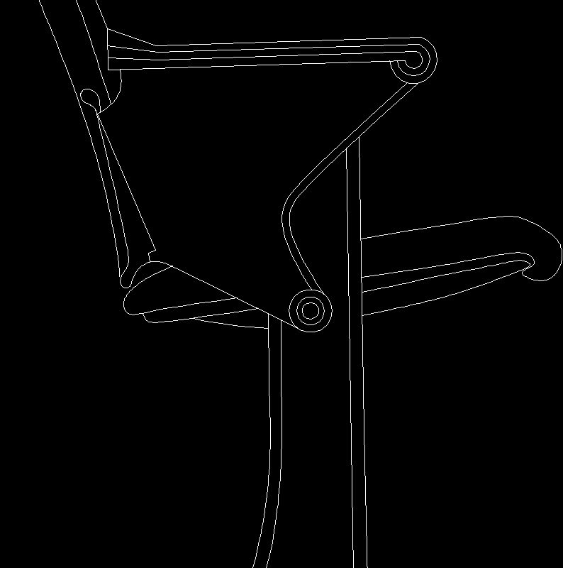 Armchair DWG Block for AutoCAD • Designs CAD