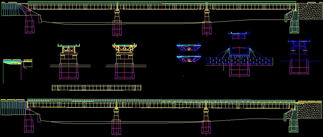 Мост чертеж dwg