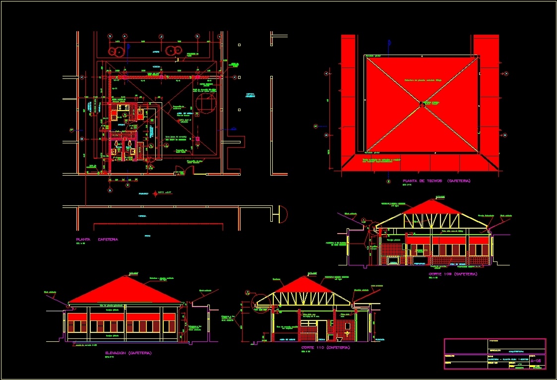 Cafeteria On Health Facility DWG Section for AutoCAD • Designs CAD