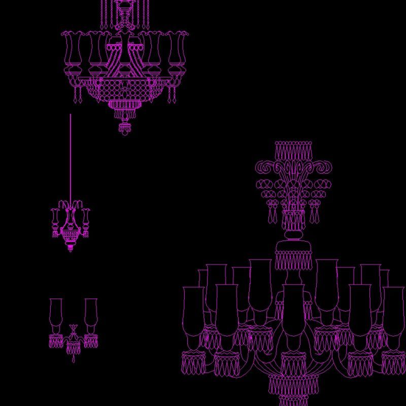 Chandelier DWG Block for AutoCAD • Designs CAD