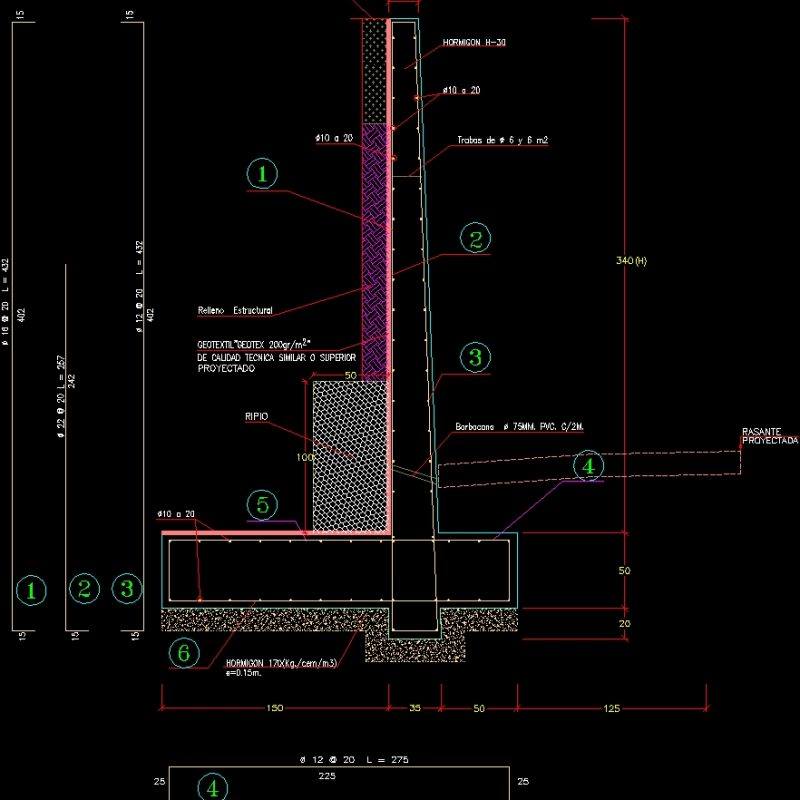 Contention Wall DWG Block for AutoCAD • Designs CAD
