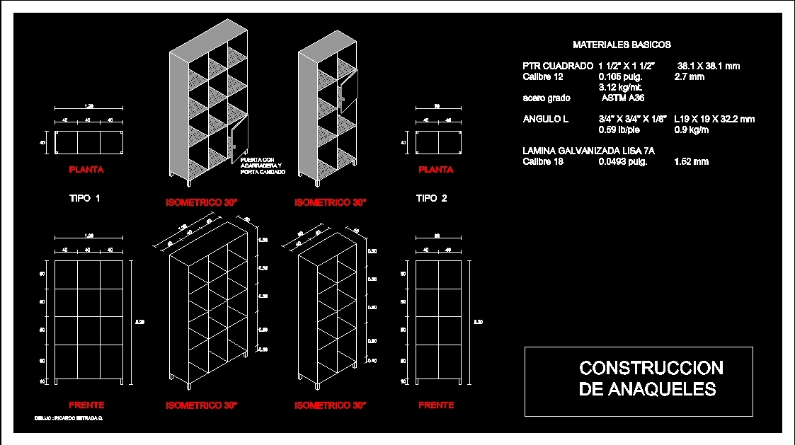 Shelf Cad Block   Design Metal Shelves Dwg Block For Autocad 56530 