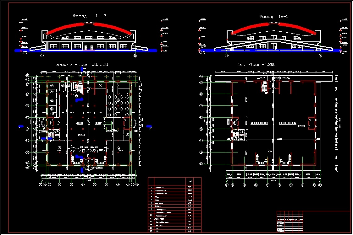 Проект магазина в dwg