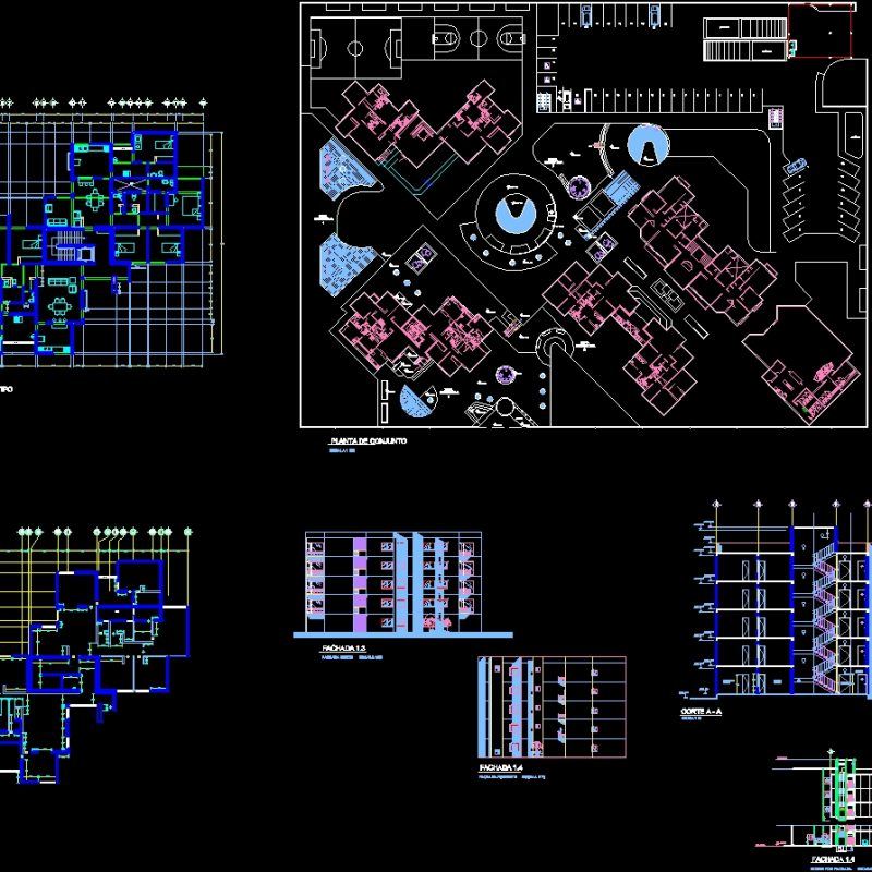 Habitational Group DWG Section for AutoCAD • Designs CAD