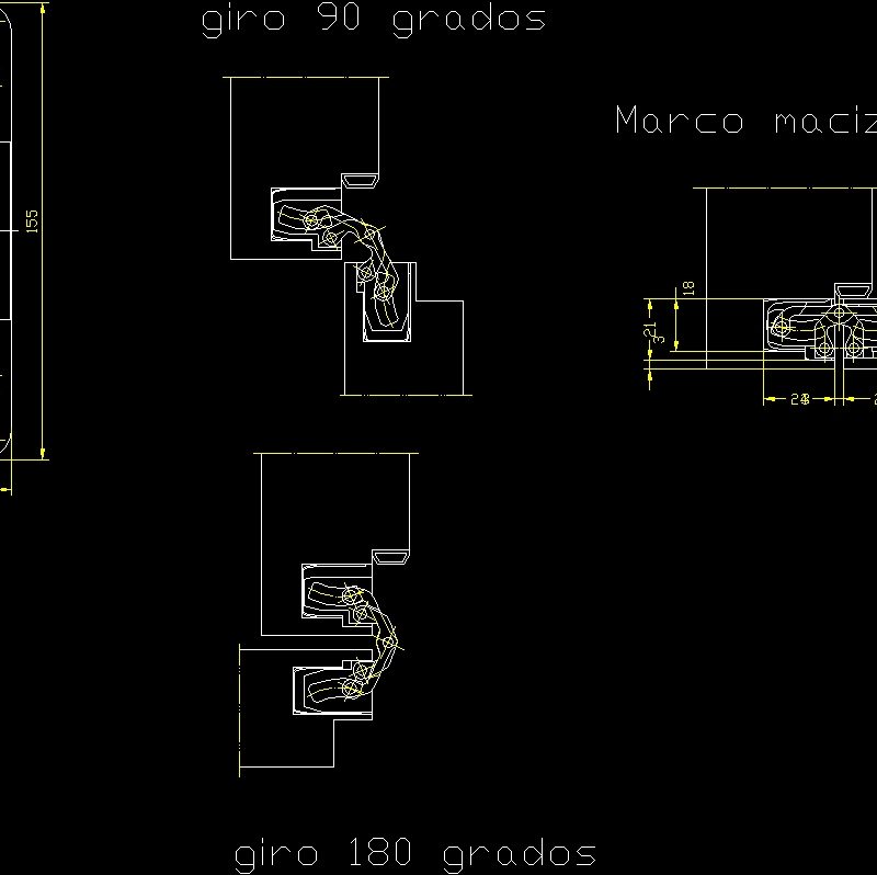 Hidden Hinges DWG Detail for AutoCAD • Designs CAD