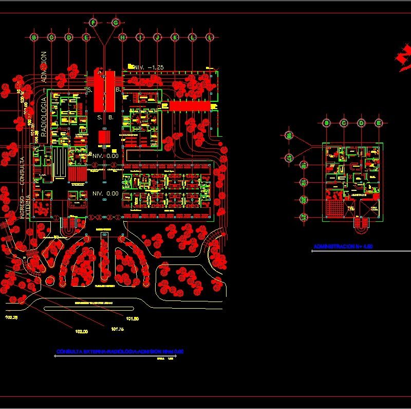 Hospital DWG Block for AutoCAD • Designs CAD