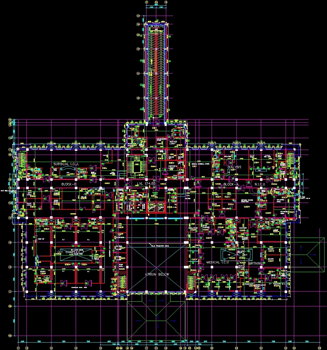 Hospital Dwg Block For Autocad • Designs Cad