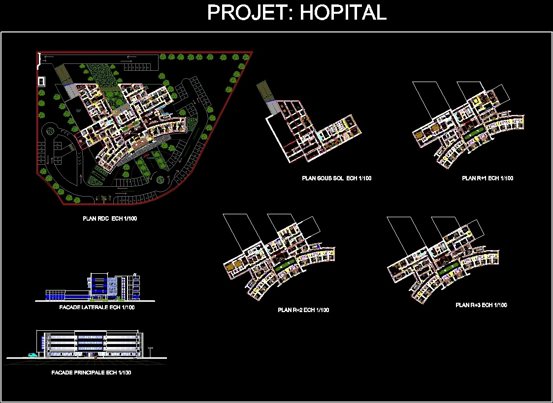 Hospital Dwg Full Project For Autocad 24254 