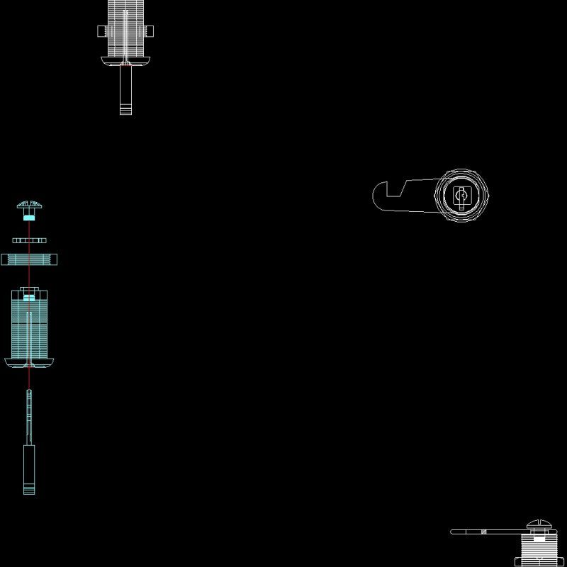 Lock Hook DWG Block for AutoCAD • Designs CAD