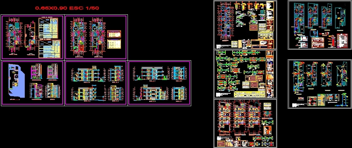 Multi Family Building DWG Full Project for AutoCAD • Designs CAD