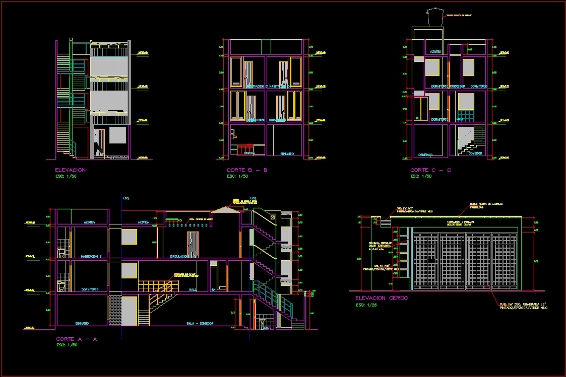 Multifamily Housing DWG Full Project for AutoCAD • Designs CAD