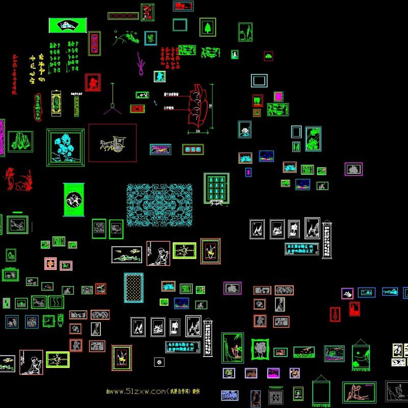 Paintings DWG Block for AutoCAD • Designs CAD