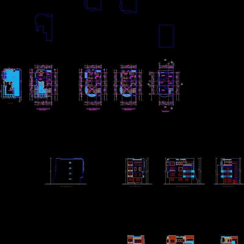 Residence-Building DWG Block for AutoCAD • Designs CAD