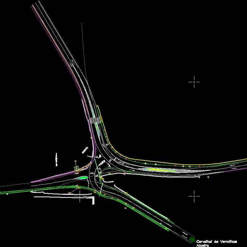 Road Junction DWG Block for AutoCAD • Designs CAD