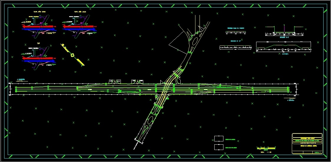 Road Junction Dwg Block For Autocad • Designs Cad